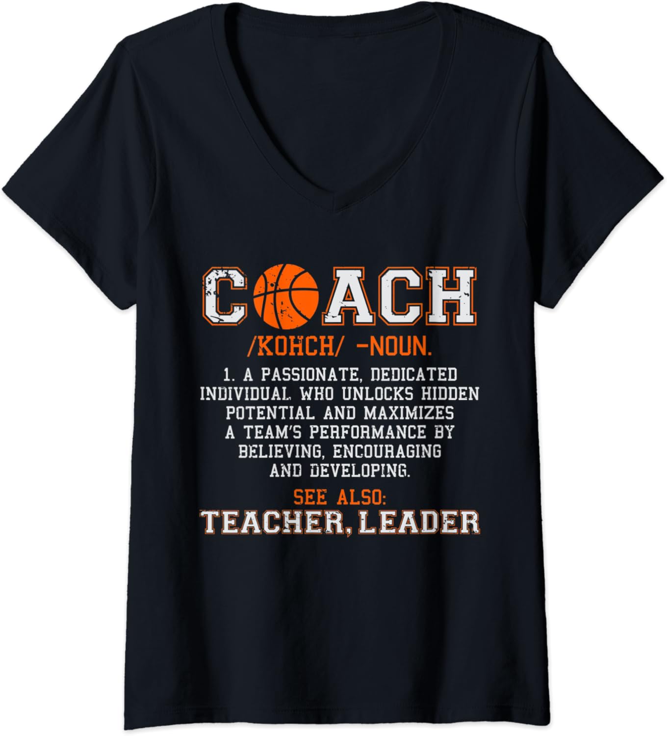Damen Basketball Coach Noun Definition Funny Men Women Sport Gifts T